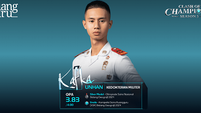 Sosok Kafka Bintang Timora, Mahasiswa Unhan yang Adu Jenius di Clash of Champions Season 3